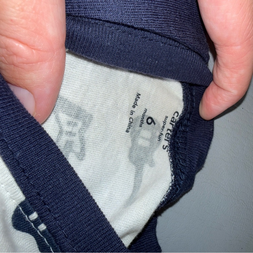 Carter's Navy and White Guitar Print Kids Matching Set - Picture 2 of 3
